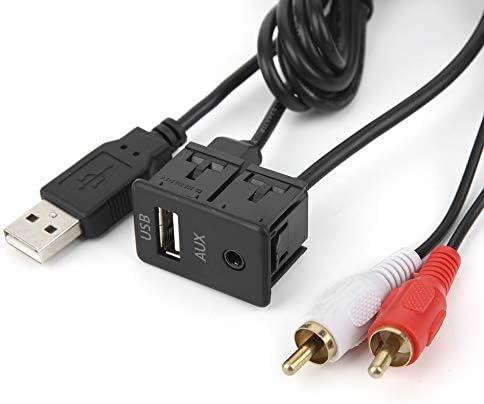 Bediffer Profesyonel AUX USB kablosu Stereo Protable Uzatma Tel Adaptörü için Uygun Araba Aksesuar için Yedek Parçaları
