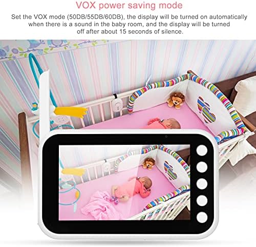 4.3-inç Wi-fi Bebek Monitörü, 8 Gece Görüş IR Led Cctv Kamera Hatırlatma Sıcaklık İzleme ile 2 yönlü Ses Senkronizasyonu, Ev