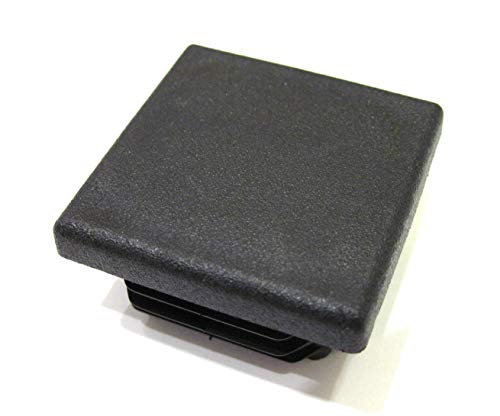 8 adet Paketi: 1 3/8 İnç (35mm) Kare Siyah Plastik Uç Kapağı( Delik Yan Boyutu için 1 1/8 ila 1 5/16 inç, 28-33, 4mm), Mobilya