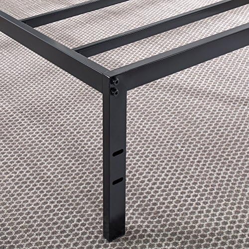 En iyi fiyat Yatak 14 Inç Metal Platform Yataklar w/ Ağır Çelik Çıta Yatak Vakıf (Hiçbir Kutu Bahar Gerekli), Siyah