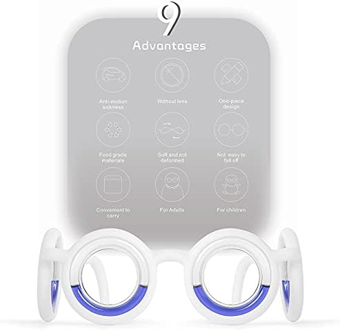 Hion Anti-Motion Hastalık Akıllı Gözlük, Ultra-Hafif Taşınabilir Bulantı Kabartma Gözlük, Yükseltilmiş Airsick Hastalık Deniz