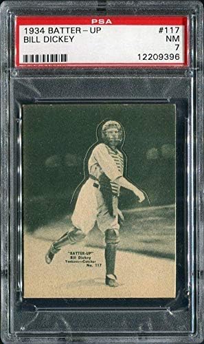 1934-36 Meyilli 117 Bill Dickey Hof Psa 7 12209396-Beyzbol Slabbed Vintage Kartları
