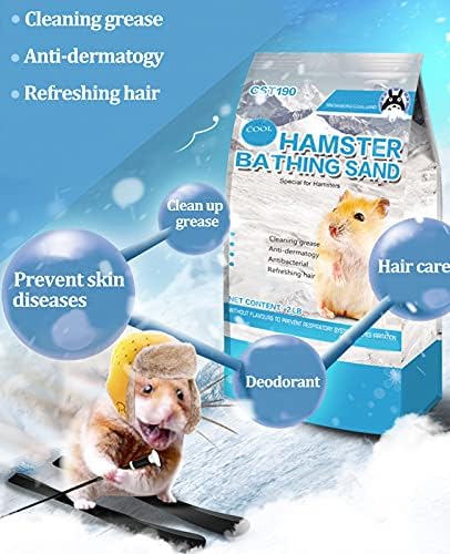 HERCOCCİ Hamster Banyo Kum, küçük Hayvan Temizleme Lazımlık Çöp Toz Banyo Bakım Kum kutusu için Kürek ile Cüce Hamster Gerbil