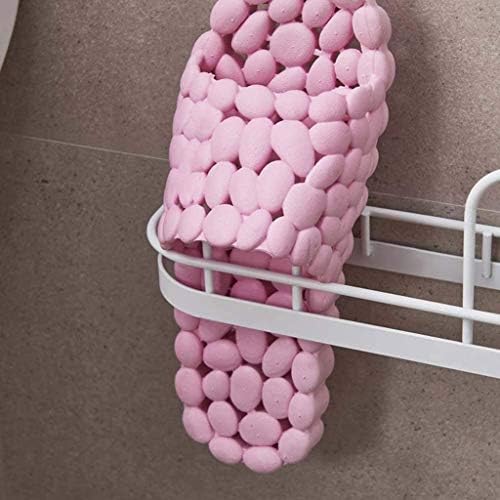 KLHHG İskandinav Tarzı Banyo Ücretsiz Yumruk Raf,Demir Terlik Raf Tuvalet Duvar Asılı Drenaj Ayakkabı Raf