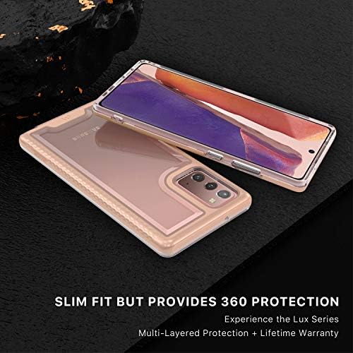 Samsung Galaxy Note 20 için MyBat Pro Lux Serisi Ultra İnce, Askeri Sınıf, Koruyucu Akıllı Telefon Kılıfı-Gül Altın / Şeffaf