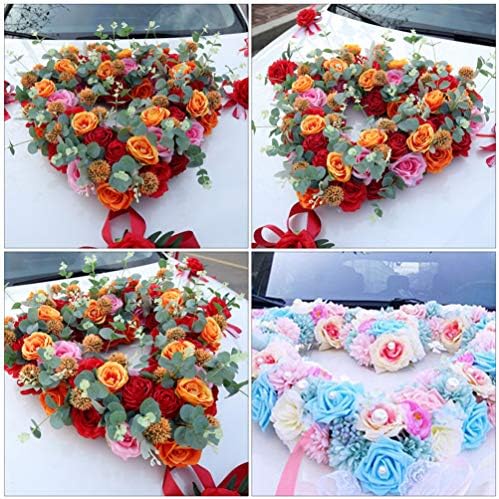 VALİCLUD Kalp Şekli Çiçek Köpük Strafor Tuğla Vantuz ile Çiçekçi Çiçek Aranjmanı için Köpük Kalp için DIY Zanaat Düğün Parti