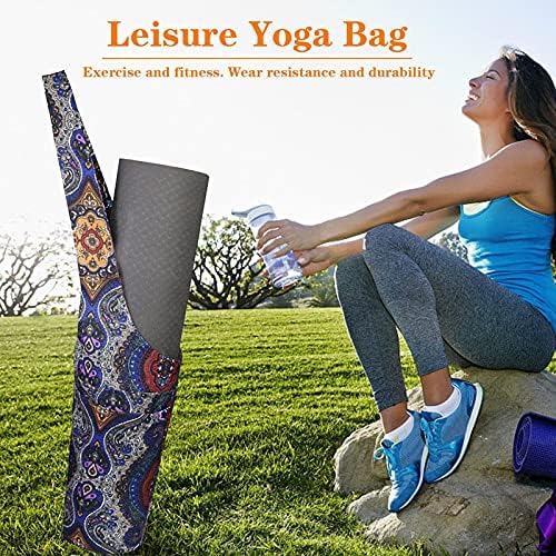 YYDSXX Yoga Mat Çantası, Büyük Boy Cepli, Baskılı büyük kapasiteli saklama çantası, Çoğu Boyut Paspasına Uyar