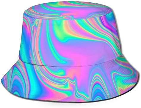 Psychedelic Trippy Unisex moda kova şapka Balıkçı kap güneş şapka