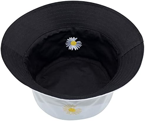 Kova şapka Unisex %100 pamuk nakış şapka Packable yaz seyahat plaj güneşlik açık kap
