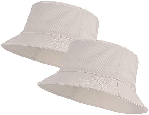 Umeepar Unisex 2 paket %100 pamuk kova şapka Packable güneş şapka erkekler kadınlar için
