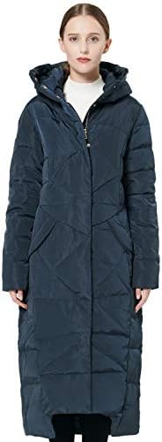 Orolay kadın Puffer Aşağı Ceket Kış Maxi Kapüşonlu Ceket