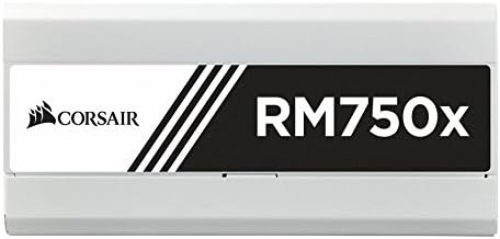 CORSAİR RMX Beyaz Serisi, RM750x, 750 Watt, 80 + Altın Sertifikalı, Tamamen Modüler Güç Kaynağı-Beyaz