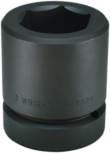 Wright Aracı 858-135MM 135MM 2-1/2-İnç Sürücü 6 Nokta Standart Metrik Darbe Soketi