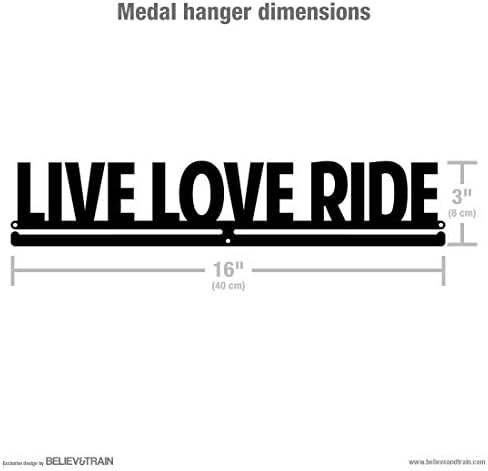 Believe & Train Live Love Ride-Bisikletçi Madalya Askısı