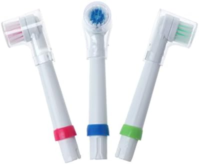 WANGFUFU 1 Set Elektrikli Diş Fırçası 4 Fırça Başkanları İle Pil Işletilen Ağız Hijyeni Diş Temiz
