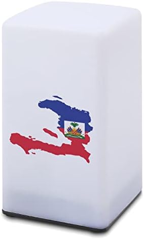Haiti bayrağı Harita Taşınabilir masa lambası Yatak odası gece ışık seyahat Warmging hediye için Campping / Bar/ofis/koridorlar