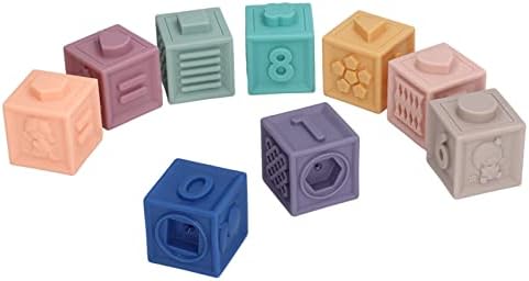 FastUU Yumuşak Kauçuk Bloklar, yumuşak Güvenlik Çok Fonksiyonlu Bulmaca Blokları DIY Erken öğretici oyuncaklar Çocuklar için