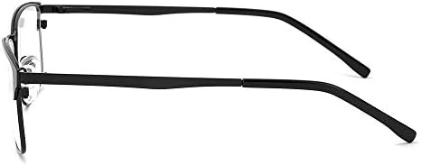 MEDOLONG Anti Yorgunluk Mavi Işın Filtreleri Miyopi Gözlük erkek Metal Çerçeve-JS7082(C4, anti-mavi, 275)