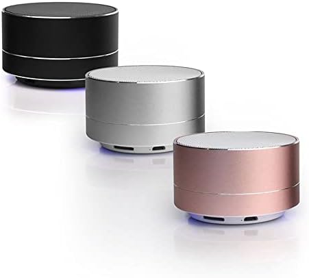 Mini Taşınabilir Alüminyum Alaşımlı Bluetooth Hoparlör Kablosuz Hoparlör, Seyahat için Müzik Ses Kutusu Açık Subwoofer (Mavi)