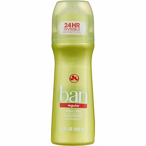 Ban Deodorant 3.5 Ons Roll-On Terlemeyi Önleyici Düzenli (103ml) (3 Paket)