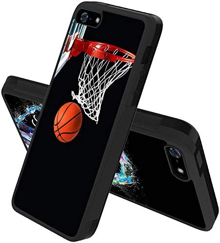 Basketbol Ağları iPhone 5 5 S SE telefon kılıfı Siyah TPU Kauçuk Koruyucu Cep telefonu kılıfı için iPhone 5 5 S SE ile Kaymaz
