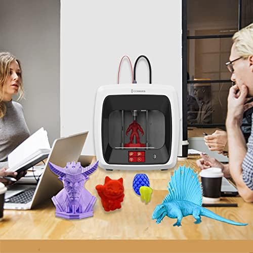 IdeaFormer-3D Cobees 3D Yazıcı ile Sessiz Anakart, Tam Montaj, Sert Ekran, Yüksek Hassasiyetli, H-bot Yapısı ve 500g PLA Filament