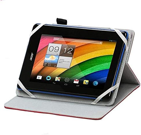 Navitech Mor Deri Tablet Kılıfı-Fusion5 105D 10.1 Android Tablet ile uyumlu