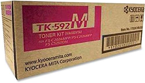 Kyocera TK-592M FS-C2026 C2126 C2526 C2626 C5250 M6026 M6526 P6026 Toner Kartuşu (Macenta) Perakende Ambalajında