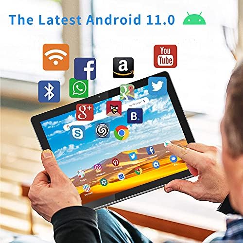 Kınstone Android 11 Tablet, Donanımlı Dört çekirdekli İşlemci, 10,3 inç Tablet, 1920x1200 FHD IPS, 3GB RAM / 32GB ROM, 2MP /