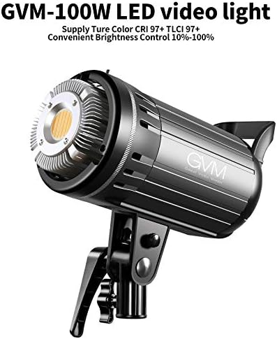 GVM LED video ışığı 100 W CRI97 + / 3200 K~5600 K Bowens Dağı Led Sürekli video ışığı, APP Akıllı Kontrol Sistemi ile, Video