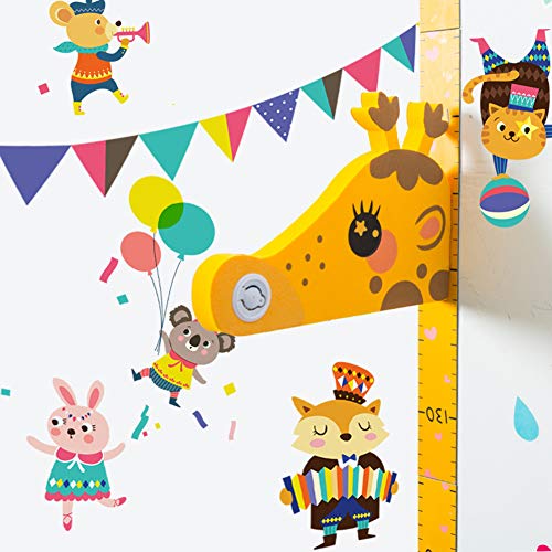 Horolas Bebek Büyüme Yükseklik Grafik Duvar Sticker Çocuklar için, Manyetik 3D Çıkarılabilir Zürafa Yükseklik Ölçüm cetveli Çocuk