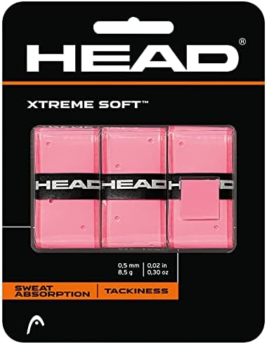 Head Xtreme Soft Racquet Overgrip - Tenis Raketi Kavrama Bandı-3'lü Paket, Pembe