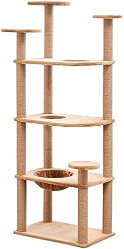 Haieshop Kedi Ağacı tırmalama Kedi Kulesi Kedi Tırmalama Ağacı Yatak Ağacı Tırmanma Oyuncak Aktivite Merkezi Evcil Oyun Kulesi