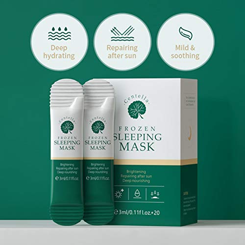 Derin Besleyici Uyku Nem Maskesi Yıkama Ücretsiz Centella Dondurulmuş Uyku Maskesi Nemlendirici Yüz Maskesi Yatıştırıcı Onarım