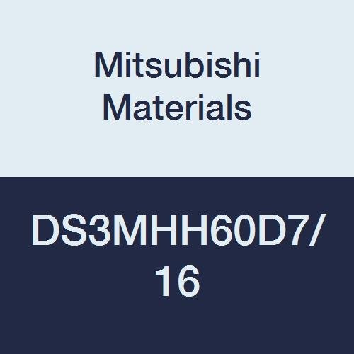 Mitsubishi Malzemeleri DS3MHH60D7 / 16 DS3MHH60 Karbür Elmas Yıldız Kare Burun Ucu Değirmeni, 3 Orta Flüt, Yüksek Sarmal 60°,