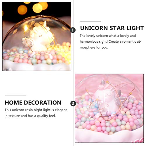 GARNECK LED Unicorn gece Lambası Unicorn Süs Heykelcik Dekoratif Lamba Süsleme Oturma Odası Kreş Odası için