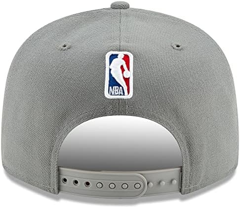 Yeni Dönem Miami Heat 9FİFTY 2020 NBA Finalleri Bağlı Soyunma Odası Snapback Kap, Ayarlanabilir Gri Şapka