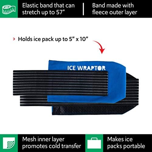 Buz Paketleri veya 5x10'a kadar Tekrar Kullanılabilir Buz Tabakaları için Buz Sarıcı Sıkıştırma Buz Sargısı”- Eklem Ağrısı, Ağrı