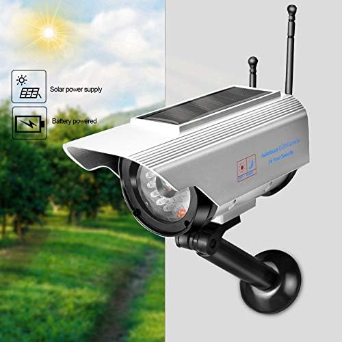Gınd Kukla Kamera, Güneş Enerjisi Kukla Sahte Kamera, Kukla Gözetim Güvenlik Kamera Izleme için Akıllı Güvenlik Kapalı-Açık Ev