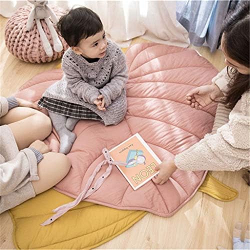 yasu7 Yenidoğan Bebek Pamuk Halı Battaniye Yaprak Şekli Emekleme Oyun Mat Kilim Odası Dekor