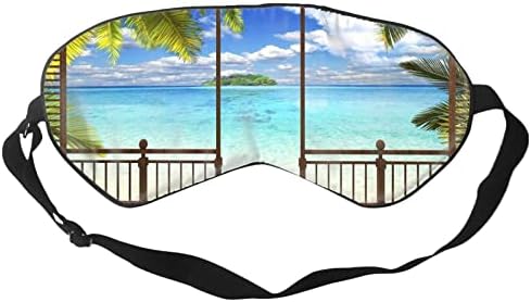 Tropikal Deniz Rahat Körü Körüne Göz Maskesi Ayarlanabilir, uyku Maskesi için Kadın Erkek, Yatıştırır Kuru Gözler 99 % Blockout