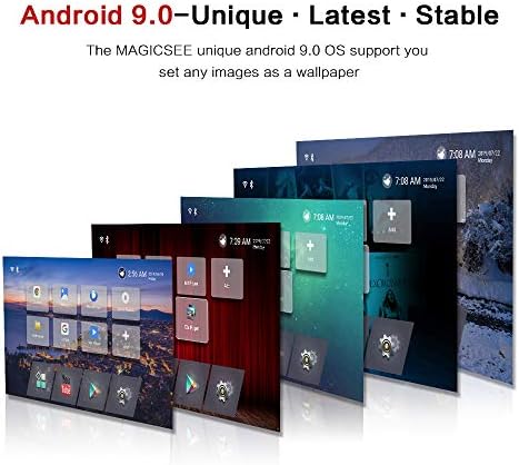 Magicsee N5 NOVA TV kutusu 4 GB 32 GB Android 9.0 Rockchip RK3318 Dört Çekirdekli 64 bit Çift WiFi 2.4 G / 5G BT4. 0 4 K UHD
