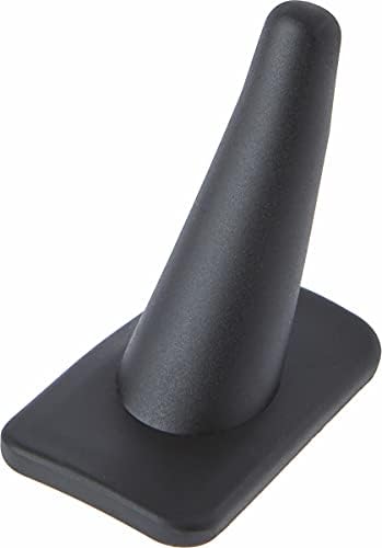 Plymor Siyah Kauçuk Yüzük Parmağı Ekranı, Dikdörtgen Şekilli Taban üzerinde Tekli, 1.375 G x 2.25 D x 2.125 H