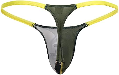 Erkek Leopar Iç Çamaşırı G-string Thongs Bulge Kılıfı Külot T-geri Külot Mikro Mini Bikini Low Rise Külot Iç Çamaşırı