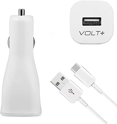 VOLT PLUS TECH Adaptif Hızlı Şarj Araç kiti, USB Tip-C Kablo ile Motorola Moto Z Droid Edition için Çalışır ve %87'ye kadar Daha