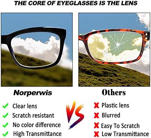 Norperwis okuma gözlüğü bahar menteşe kadınlar ve erkekler için mavi ışık engelleme kare gözlük