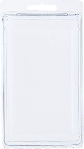 Toplama Deposu Şeffaf Plastik Kapaklı Paket / Saklama Kabı, 5.0625 Y x 2.8125 G x 2.125 D, 100'lü Paket