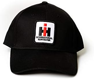 J & D Productions Uluslararası Biçerdöver IH Logo Şapka, Katı Siyah
