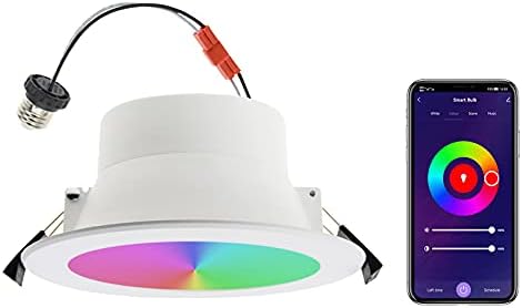 Akıllı Led gömme aydınlatma Ultra WiFi Can ışıkları 6 inç tavan Downlight 15 W 2700 K-6500 K 1200LM Dim renk, müzik Sync, Alexa