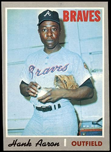1970 Topps 500 Hank Aaron Atlanta Braves (Beyzbol Kartı) ESKİ Braves